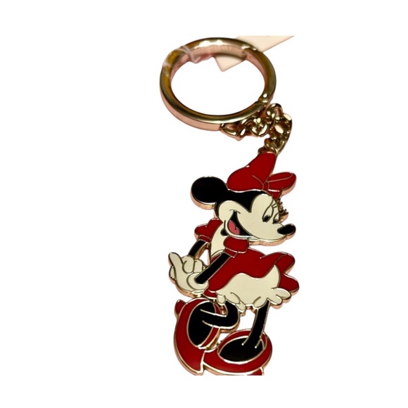 Kate Spade NEW in Dust Bag Disney Minnie Mouse Keychain & Bag Charm - Picture 2 of 7